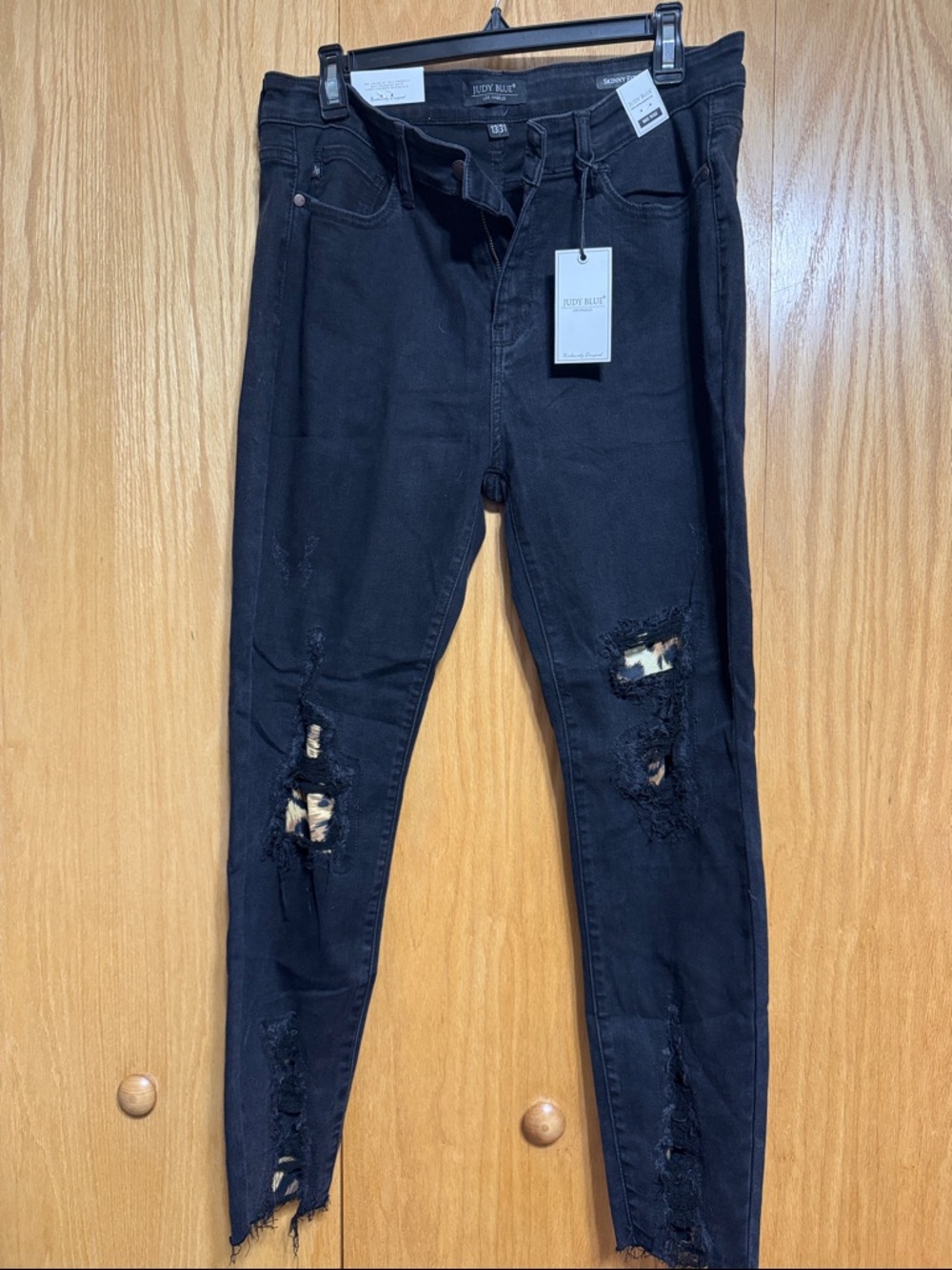 Judy Blue Black Distressed Skinny Jeans